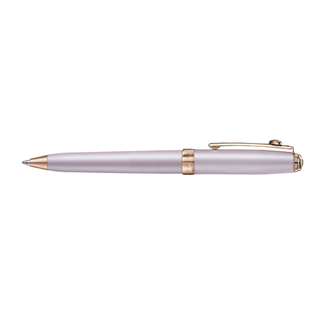 Sheaffe Emily in Paris Prelude Mini 9810 Pastel Pink Ballpoint Pen with Swarovski Crystal and Full-Grain Leather Credit Card Holder Gift Set