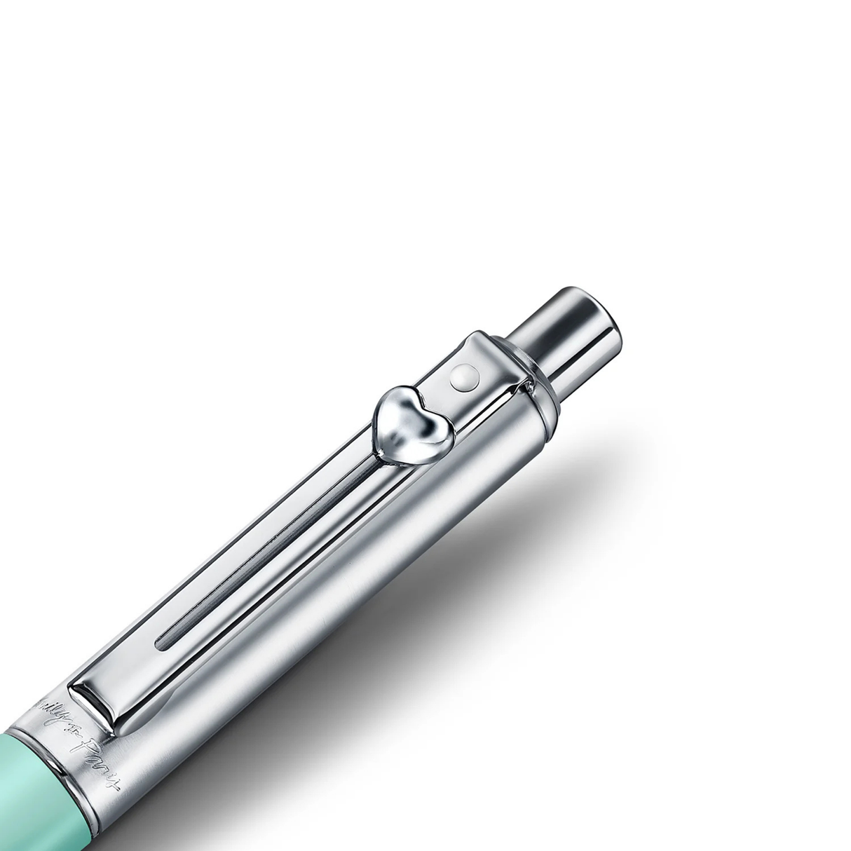 Sheaffer Emily in Paris Sentinel E321 Green Matte Finish with Chrome-Plated Trims and Bow-Shaped Clip Emblem Ballpoint Pen