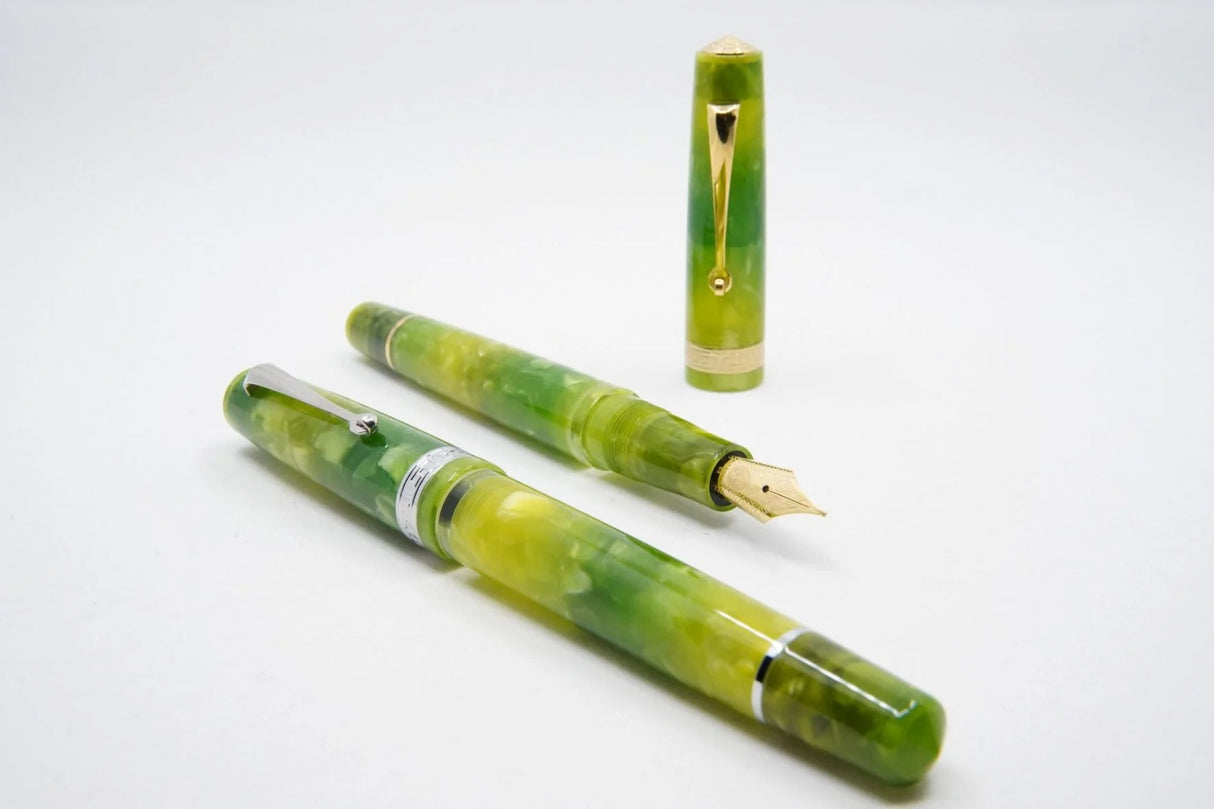 ASC Studio Green Grasshopper Rhodium Trim - Fountain Pen