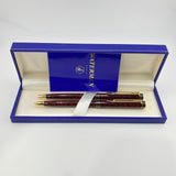 Waterman Exclusive Burgundy Marble Set - Ballpoint and Pencil
