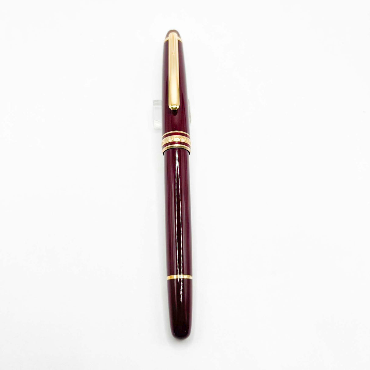 Montblanc #144 Bordeaux Resin Fountain Pen - Fine 14kt Gold Nib
