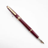 Montblanc #144 Bordeaux Resin Fountain Pen - Fine 14kt Gold Nib