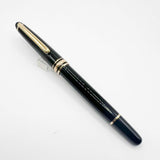 Montblanc Classique #144 Black Resin Fountain Pen  -  Fine  14kt Gold Nib