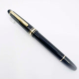 Montblanc Meisterstuck Black Resin #145 (Chopin) Classique Gold-Plated Trim Fountain  Pen - Fine 14kt Kt Gold Nib