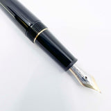 Montblanc Meisterstuck Black Resin #145 (Chopin) Classique Gold-Plated Trim Fountain  Pen - Fine 14kt Kt Gold Nib