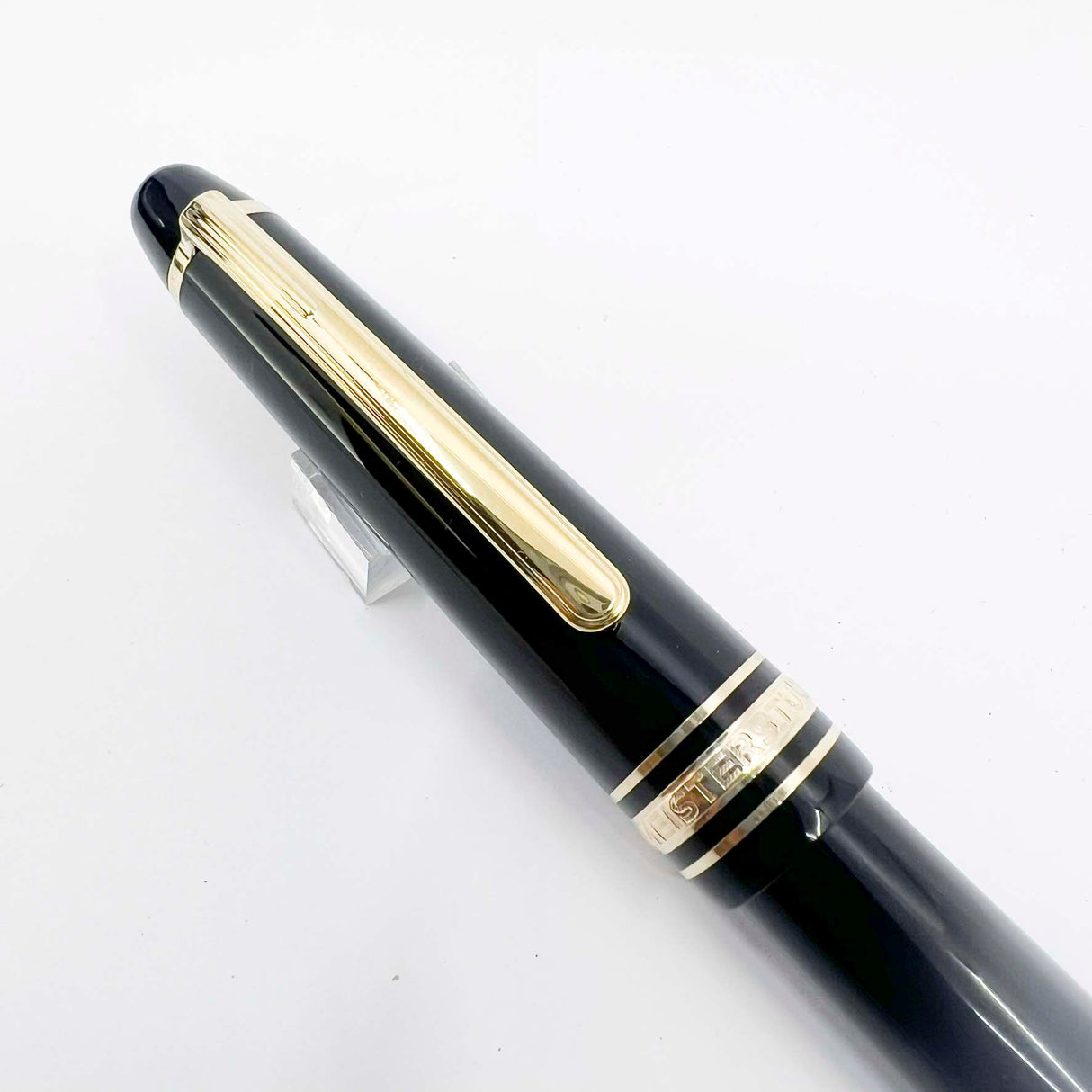 Montblanc Meisterstuck Black Resin #145 (Chopin) Classique Gold-Plated Trim Fountain  Pen - Fine 14kt Kt Gold Nib