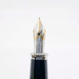 Cross Townsend Sterling Silver Fountain Pen - Made in USA - Fine 18kt Gold  Nib