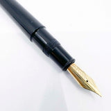 OMAS Ogiva Black  Museum of Modern Art New York Fountain Pen -  Semi-Flex Medium 18kt Gold Nib