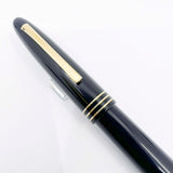 OMAS Ogiva Black  Museum of Modern Art New York Fountain Pen -  Semi-Flex Medium 18kt Gold Nib