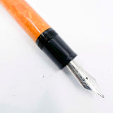 Delta  Original DolceVita Mid-Size,  .925 Sterling Silver Trim Fountain Pen -  Broad 18kt Gold Nib