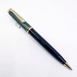 Pelikan K800 Ballpoint Pen - Black Barrel/Green Striped Cap