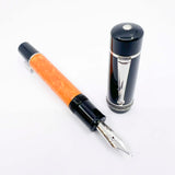 Delta  Original DolceVita Mid-Size,  .925 Sterling Silver Trim Fountain Pen -  Broad 18kt Gold Nib