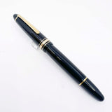 Montblanc Meisterstuck Black Resin #146 LeGrand Fountain Pen  - Extra Fine 14kt  Gold Nib