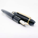 Montblanc Meisterstuck Black Resin #146 LeGrand Fountain Pen  - Extra Fine 14kt  Gold Nib