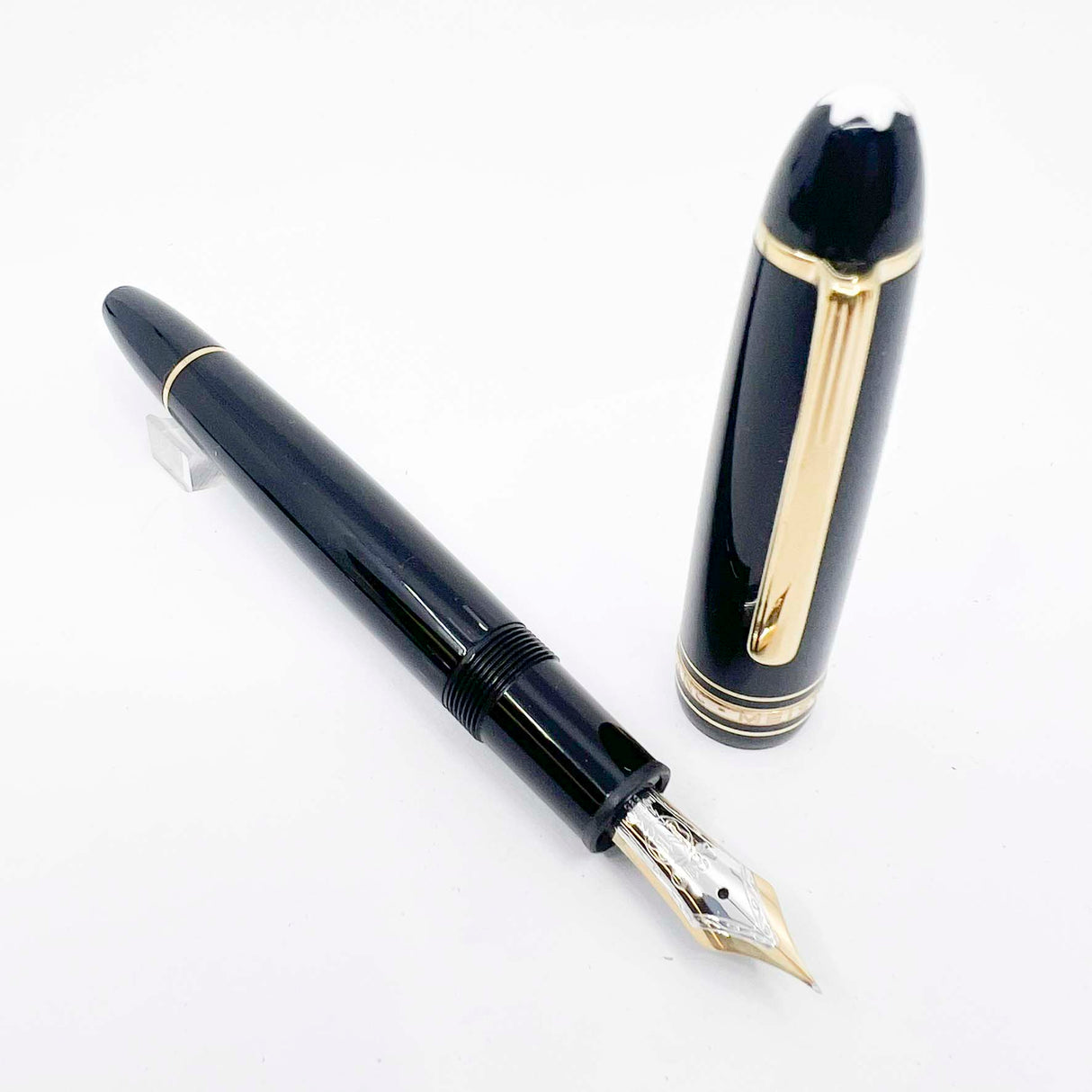 Montblanc Meisterstuck Black Resin #146 LeGrand Fountain Pen  - Extra Fine 14kt  Gold Nib