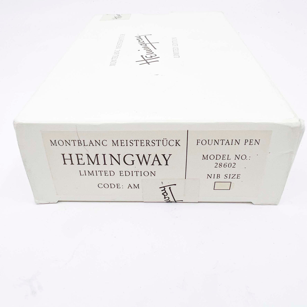 Montblanc Ernest Hemingway Writer Series Limited Edition Fountain Pen - Fine 18kt Gold Nib