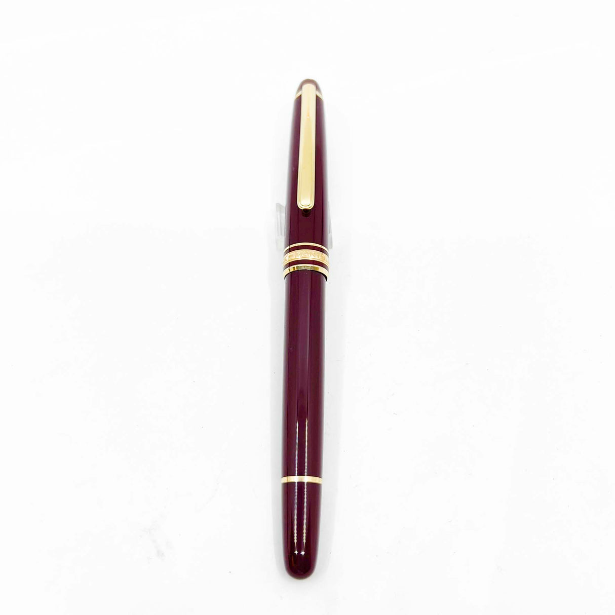 Montblanc #144R Bordeaux Resin Classique Fountain Pen - Fine 14kt Gold Nib