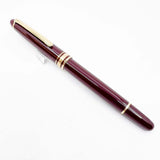 Montblanc #144R Bordeaux Resin Classique Fountain Pen - Fine 14kt Gold Nib