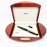 Rotring (German for "Red Ring")  Tintenkuli "1928" Celluloid Limited Edition Fountain Pen Celebrating 70 Years of Rotring Pen Production - Medium 18kt Gold Nib + an Interchangeable Stylographic Tubular Point