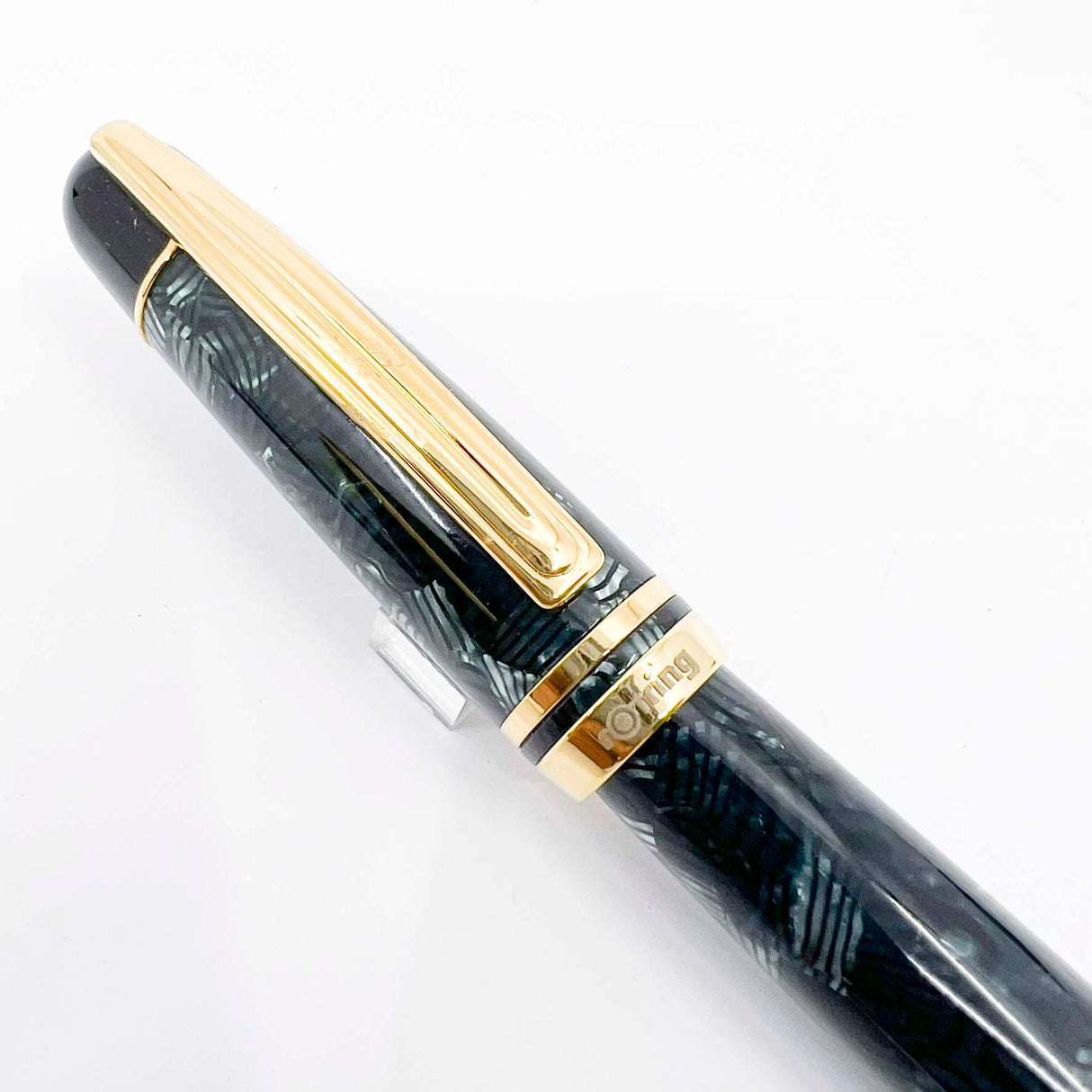 Rotring (German for "Red Ring")  Tintenkuli "1928" Celluloid Limited Edition Fountain Pen Celebrating 70 Years of Rotring Pen Production - Medium 18kt Gold Nib + an Interchangeable Stylographic Tubular Point
