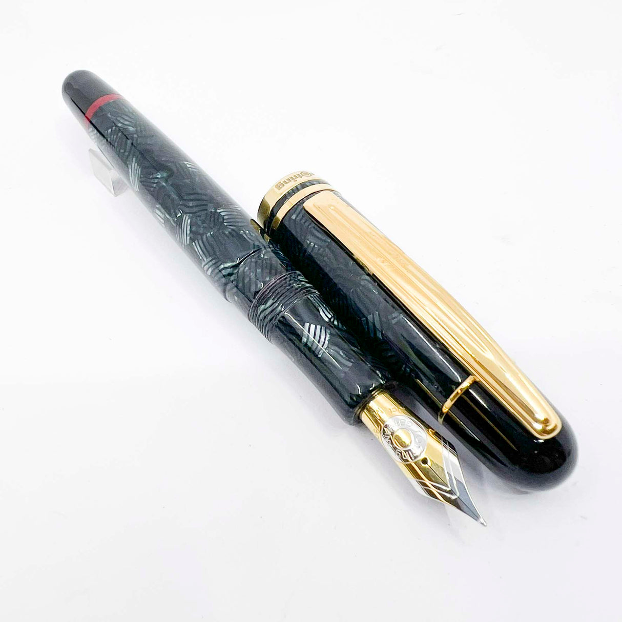 Rotring (German for "Red Ring")  Tintenkuli "1928" Celluloid Limited Edition Fountain Pen Celebrating 70 Years of Rotring Pen Production - Medium 18kt Gold Nib + an Interchangeable Stylographic Tubular Point