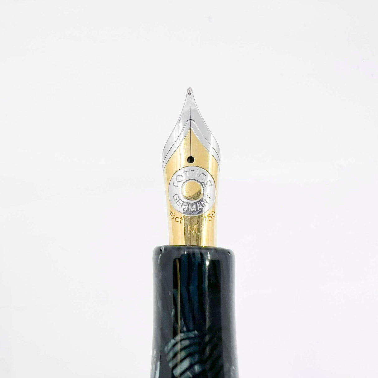 Rotring (German for "Red Ring")  Tintenkuli "1928" Celluloid Limited Edition Fountain Pen Celebrating 70 Years of Rotring Pen Production - Medium 18kt Gold Nib + an Interchangeable Stylographic Tubular Point