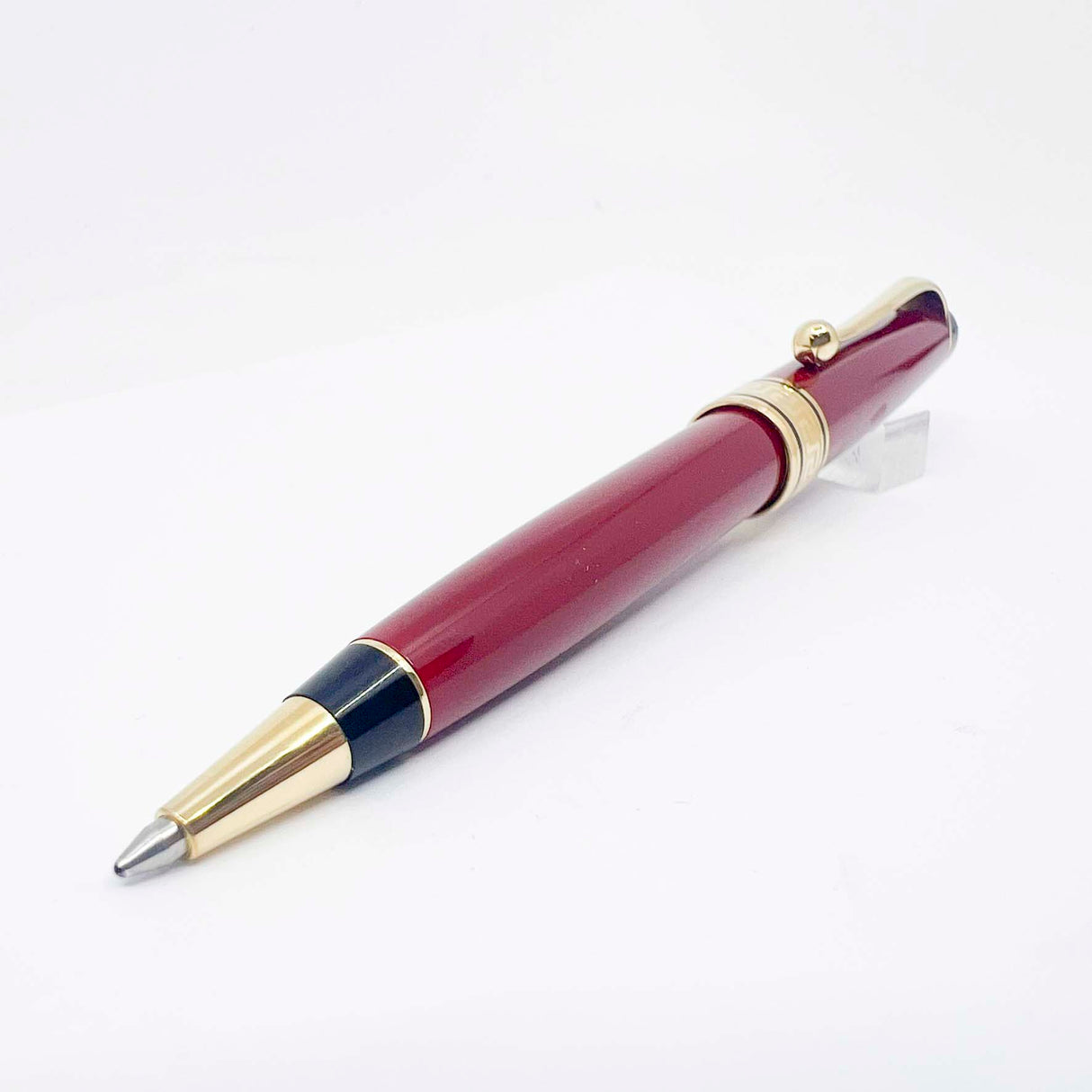 Aurora Optima Solid Burgundy Auroloide Ballpoint Pen Circa 2000