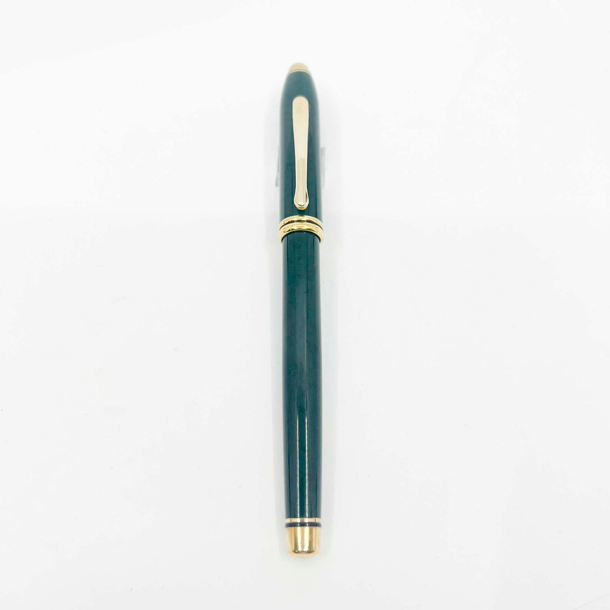 Cross Townsend Marbled Green & Black Lacquered Rollerball - Made in USA