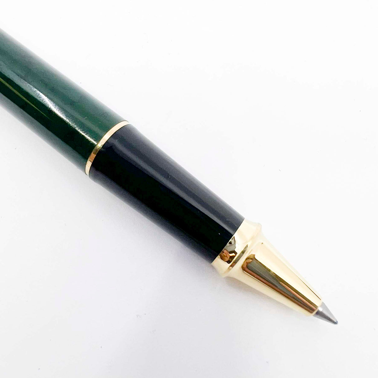Cross Townsend Marbled Green & Black Lacquered Rollerball - Made in USA