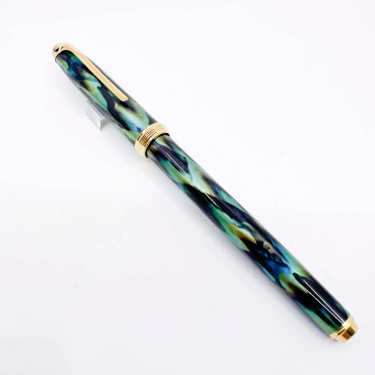 Cross Pinnacle Peacock Blue Lacquered Rollerball - Made in USA Circa 1999
