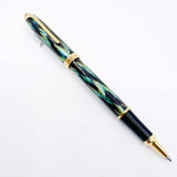 Cross Pinnacle Peacock Blue Lacquered Rollerball - Made in USA Circa 1999