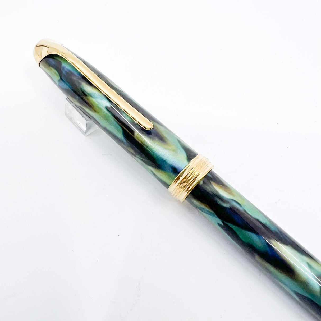 Cross Pinnacle Peacock Blue Lacquered Rollerball - Made in USA Circa 1999