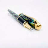 Cross Pinnacle Peacock Blue Lacquered Rollerball - Made in USA Circa 1999