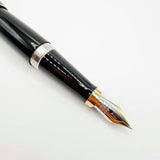 Underwood (London) Piccadilly Black Ebonite Fountain Pen - Fine 14kt Gold Nib - Cartridge Fill Only