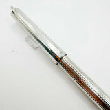 S.T. Dupont Classic Fluted Silver Plated  Fountain Pen - Medium 18kt Gold Nib