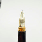 S.T. Dupont Classic Fluted Silver Plated  Fountain Pen - Medium 18kt Gold Nib