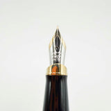 Underwood (London) Piccadilly Black Ebonite Fountain Pen - Fine 14kt Gold Nib - Cartridge Fill Only