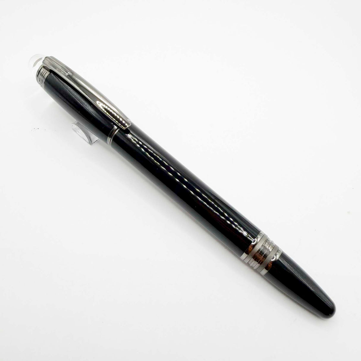 Montblanc StarWalker Black Fountain Pen with Ruthenium Plated  Trim - Medium 14kt Gold Nib