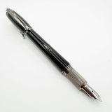 Montblanc StarWalker Black Fountain Pen with Ruthenium Plated  Trim - Medium 14kt Gold Nib