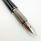 Montblanc StarWalker Black Fountain Pen with Ruthenium Plated  Trim - Medium 14kt Gold Nib