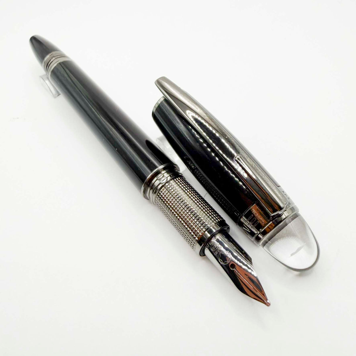 Montblanc StarWalker Black Fountain Pen with Ruthenium Plated  Trim - Medium 14kt Gold Nib