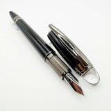 Montblanc StarWalker Black Fountain Pen with Ruthenium Plated  Trim - Medium 14kt Gold Nib