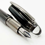Montblanc StarWalker Black Fountain Pen with Ruthenium Plated  Trim - Medium 14kt Gold Nib