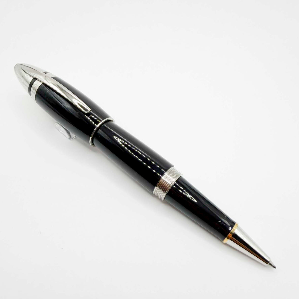 Underwood London Piccadilly Black Ebonite Rollerball Pen