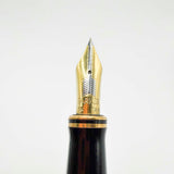 Parker Centennial (Largest Size) Duofold Blue Marble Fountain Pen - Extra Fine 18kt Gold Nib - Circa 1991