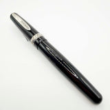 Stipula Large Size Black Etruria Fountain Pen - Medium 14kt Gold Nib