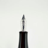 Stipula Large Size Black Etruria Fountain Pen - Medium 14kt Gold Nib