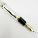 Sailor 1911L Large Sterling Silver Fountain  Pen - Broad 21kt Gold Nib
