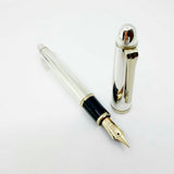 Sailor 1911L Large Sterling Silver Fountain  Pen - Broad 21kt Gold Nib