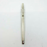 Yard-O-Led Viceroy Standard Barley  Sterling Silver .925 Fountain Pen - Fine 18kt Gold Nib
